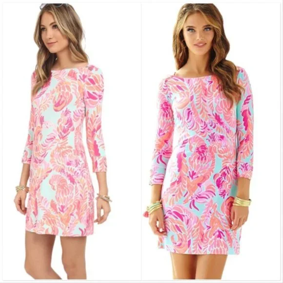 Lilly Pulitzer Upf Sophie Love Bird Small Short Dress pink dress size XS - Picture 2 of 8